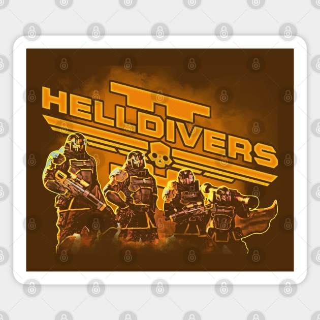 Helldivers Magnet by scribblejuice